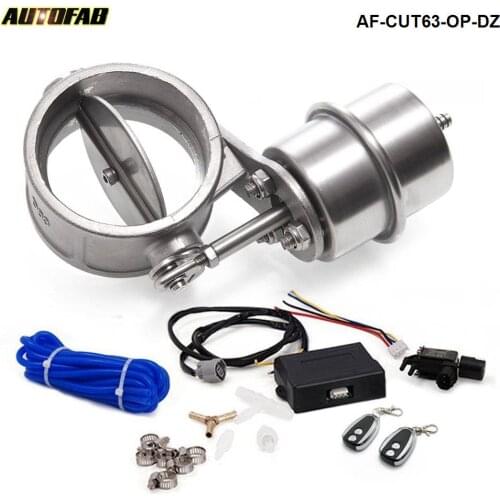 1bar 2.5'' 63mm Vacuum Exhaust Cutout Valve Open style Wireless Remote Controller Set AF-CUT63-OP-DZ