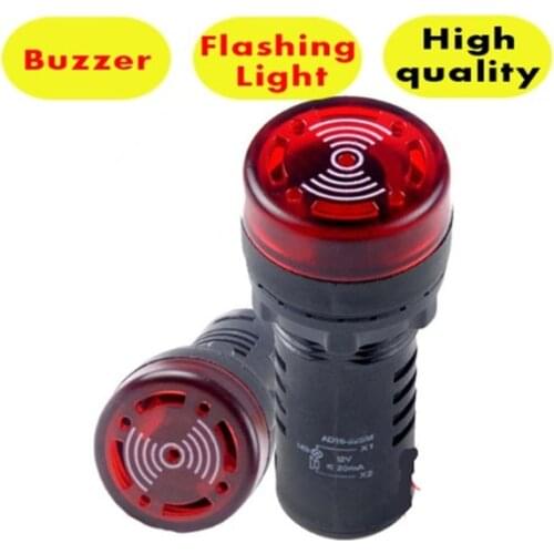 AD16-22SM Indicator light signal lamp switch parts Flash buzzer 12V 24V 110V 220V 22mm