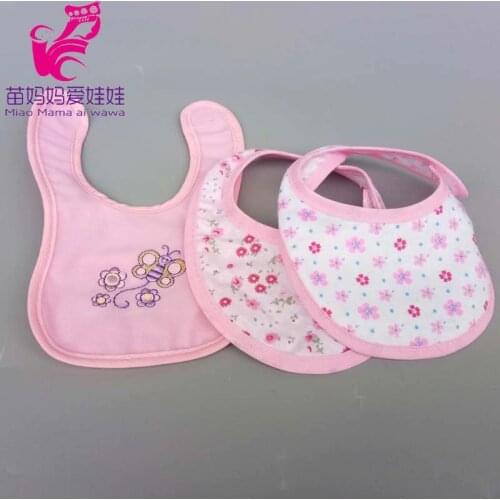 40cm baby doll bib accessories 43cm doll hat gloves