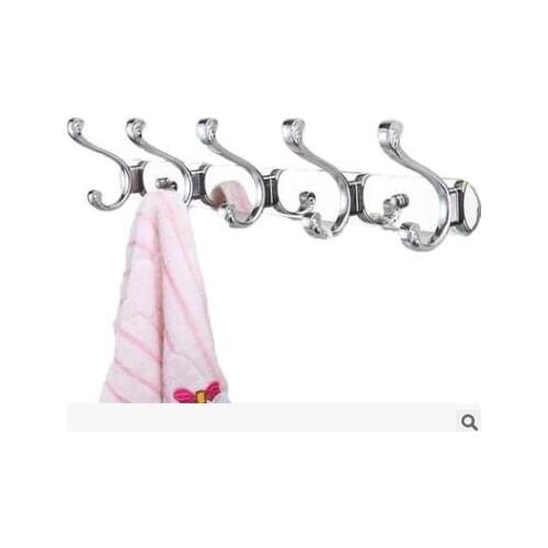 Vidric Wall Mounted Chrome finish robe hook for clothes/towel , Bathroom 3-5 hooks hat bag coat wall hanger door hanger