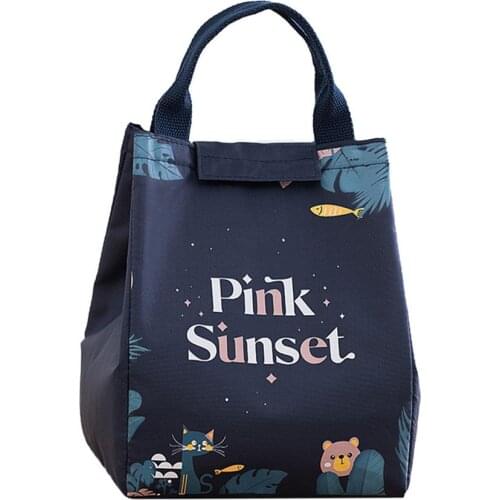 Magic Forest Series Portable Thermal Lunch Bags Thicken Oxford Cloth Waterproof Picnic Bag Student Lunch Box Bag