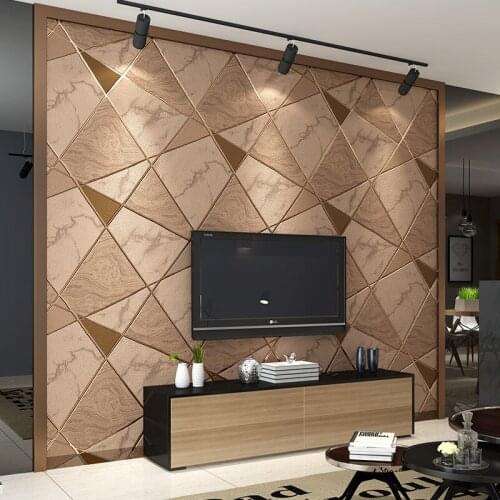 3D Suede Wallpaper for Walls in Rolls Marble Block Pattern Living Room Bedroom TV Sofa Background Thick Waterproof Home Decor