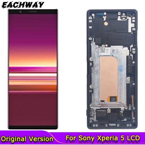 LCD For For Sony Xperia 5 LCD Display Touch Screen Touch Screen Digitizer Assembly Replacement Parts 6.1 inch J8210 J8270 J9210