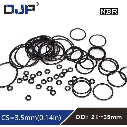 20PC/lot Rubber Ring NBR Sealing O Ring CS3.5mm OD21/22/23/24/25/26/27/28/29/30/31/32/33/34/35mm O-Ring Seal Gasket Oil Ring