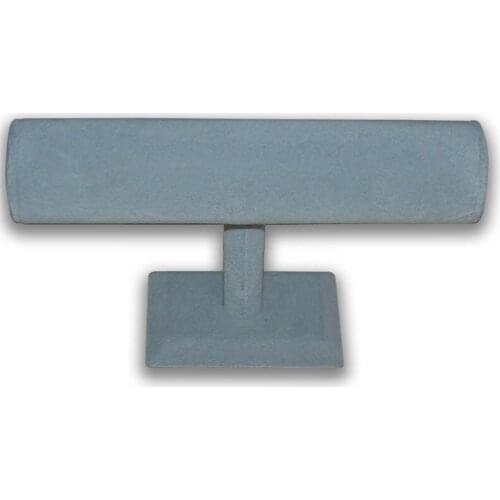 2016 Hot high quality 1Pcs grey velvet hard bracelet jewelry display stand holder packgaing T-Bar bracelet chain watch holder