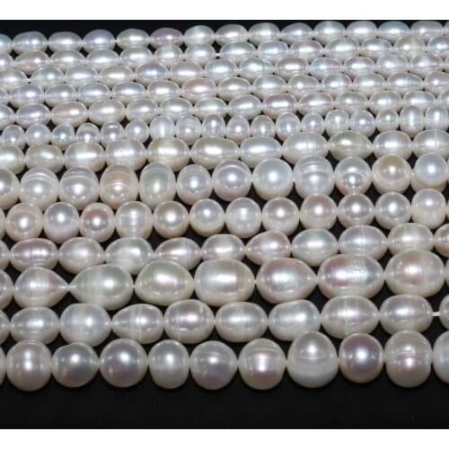 4/5/6/7/8/9/10 MM Real Natural Pearls Beads Freshwater Baroque Loose Perles For DIY Craft Bracelet Necklace Jewelry Making