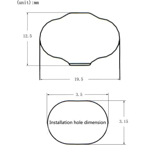 6 Pcs/Set Guitar Tuning Peg Buttons, Tuning Pegs Knobs Machine Heads Buttons for Guitar (Black)