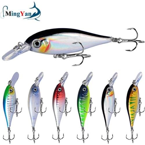 1Pcs Minnow Fishing Lures 7.5cm 6g 3D Eyes Artificial Hard Bait Pesca Sinking Wobblers Tackle Crankbait Carp Bass Swimbait