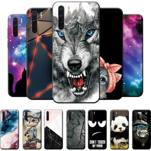 For OPPO A91 Case Fundas on OPPO A91 Soft TPU Silicone Phone Case For OPPO A91 A 91 6.4" Animal Style Back Cover For OPPO A91