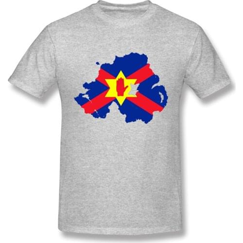 Ulster Nation Flag Map Of Northern Ireland Mens Basic Short Sleeve T-Shirt Funny R301 T-shirts Eur Size