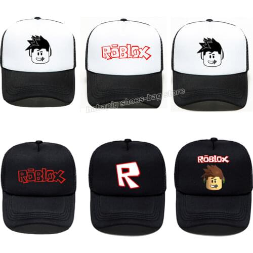 Robloxs Basball Cap Men Women Unisex Mesh Cap Hot Game Printed Summer Dad Hat Hip Hop Adjustable Cartoon Truck Cap Travel Sunhat