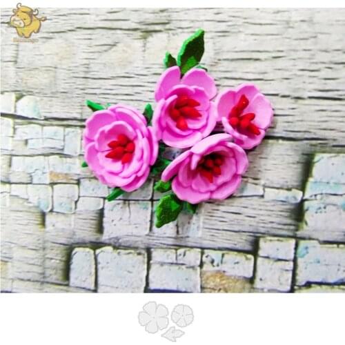 Small Flower Design Craft Metal Cutting Dies Decoration Scrapbooking Cutting Stencil Album Paper Cards Embossing Die Cuts
