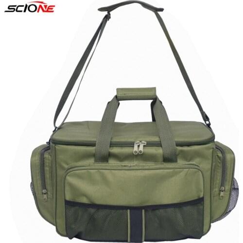 Multi-purpose Outdoor Fishing Bag Water-Resistant Army Fishing Tackle Storage Sling Bags Shoulder Crossbody Sack Sports XA231G