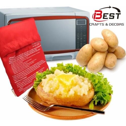 New Red Washable Potato Cooker Bag Microwave Cooking Potato Oven Baked Potatoes In Just 4 Minutes Useful Cooking Tool for Women