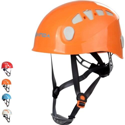 New Adjustable Mountaineering Helmet ABS+PC Corrosion Resistance Rescue Helmet Drifting Equipment Professional Rock Climbing