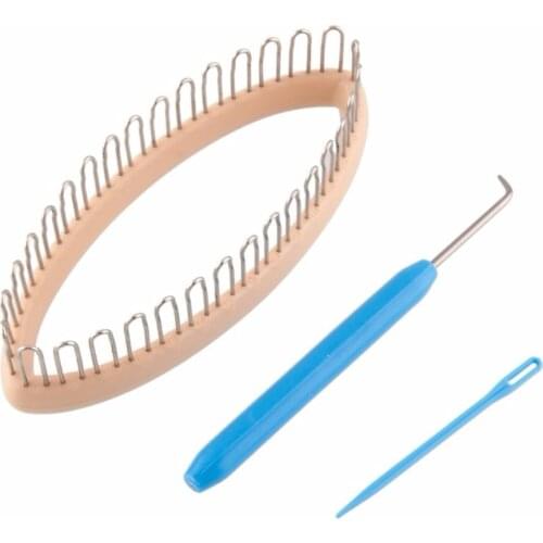 Portable Knitting Loom Craft DIY Weaving Tools Sewing Knitting Tool Accessories for Sock Scarf Hat Weaver Needle