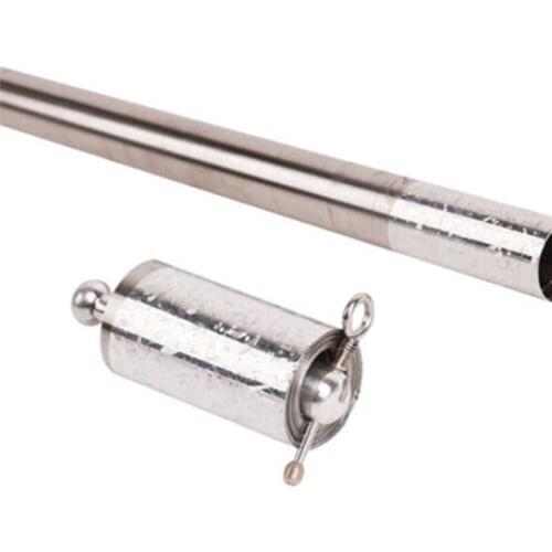 Silver Appearing Cane Metal Steel Professional Trick Prop Stretchable Extendable Stick Stress Relieve High Elasticity Magic Toy