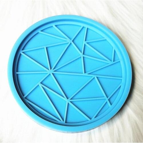 DIY Crafts Plaster Epoxy Resin Hexagon Mold Diamond Heart Jewelry Casting Silicone Round Mould Drop Shipping Customizable Size