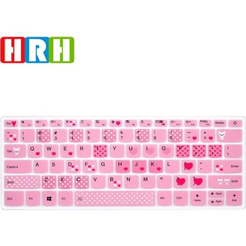 HRH Stylish Design Silicone Keyboard Covers Keypad Skin Protector Protective Film For Lenovo Xiaoxin cao7000-14/15,yoga 720-15