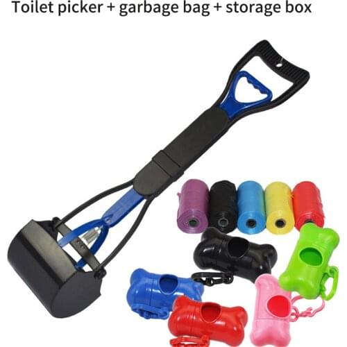 Pet Pooper Scooper Dog Poop Long Handle Jaw Folding Scoop Shovel Pick Up Animal Waste Picker Puppy Outdoor Cleaning Tools