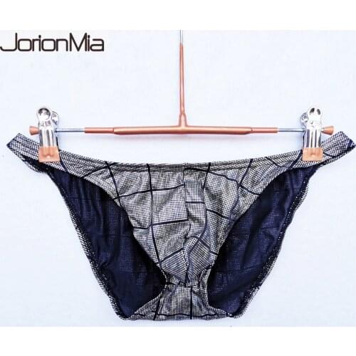 New Mens Underwear U convex Bag Hip Sexy Mesh Bikini Mens Briefs Comfortable Breathable Quality Male Panties HT034