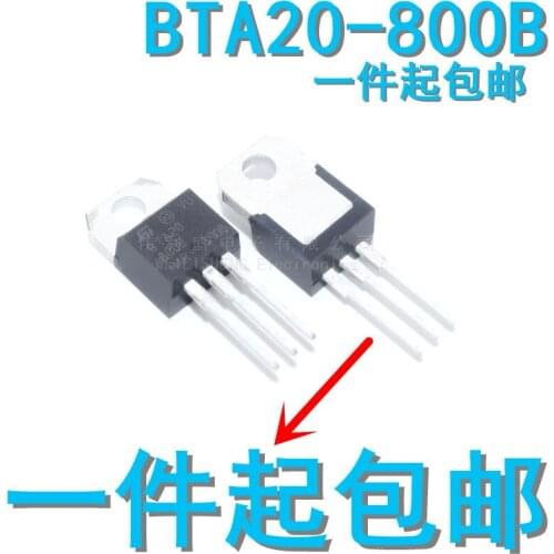 10PCS/LOT New off-the-Shelf BTA20-800B TO-220 Bidirectional Triode Thyristor 20A/800V