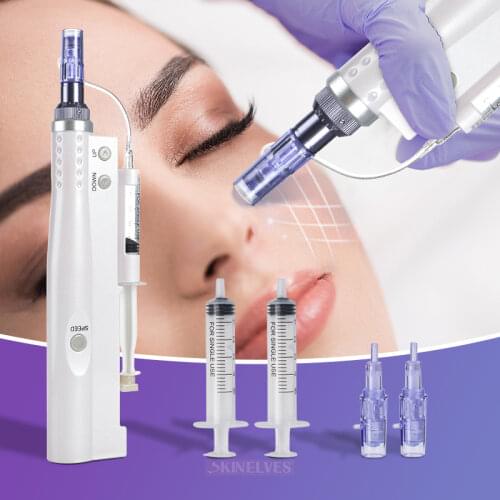 2 in 1 Wireless Hydra Injector Portable Smart Injector Mesotherapy Derma Pen Professional Hydra Pen Facial Tool Beauty Equipment