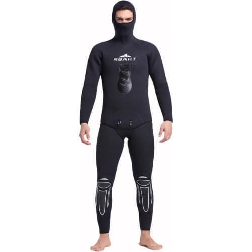 2017 Winter Warm Camouflage Wetsuit Two Pieces Set Man Swimsuit Rashguard Hot Sale Thick 3MM Neoprene Snorkeling Diving Suit