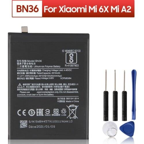Agaring Xiaomi Mi A2 Phone Batteries