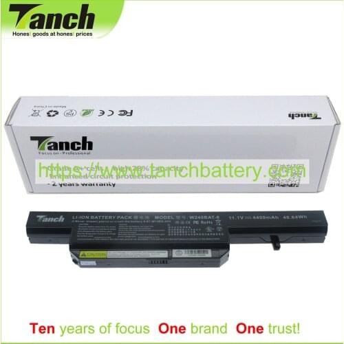 Tanch Laptop Battery for CLEVO W240BAT-6 W240BUBAT-3 6-87-W15ES-4V4 VNB142 W240BUBAT-6 6-87-W15ES-4YP 11.1V 6cell