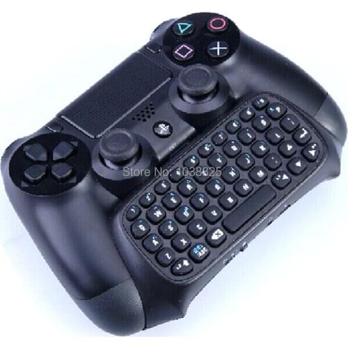 Black Bluetooth-compatible keyboard Mini Wireless Chatpad Message Keyboard for Playstation 4 PS4 Controller 5pcs/lot