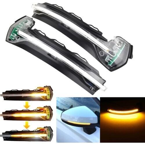Dynamic Turn Signal Light Flashing Water Side Mirror Indicator Blinker for Audi A3 S3 8V RS3 2014 2015 2016 2017 2019 2020