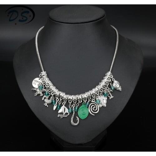 Dongsheng jewelry Charms Necklace Snake Chain Charms Necklaces Woman Choker collares