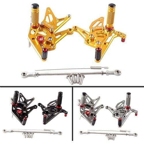Motorcycle Adjustable Rear Set Footrests Foot Pegs Assembly For Kawasaki Z1000 2014 Spare Parts