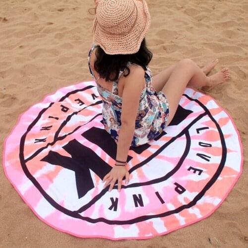 Explosive European and American round blankets can not afford static electricity beach swimming beach towel beach mat