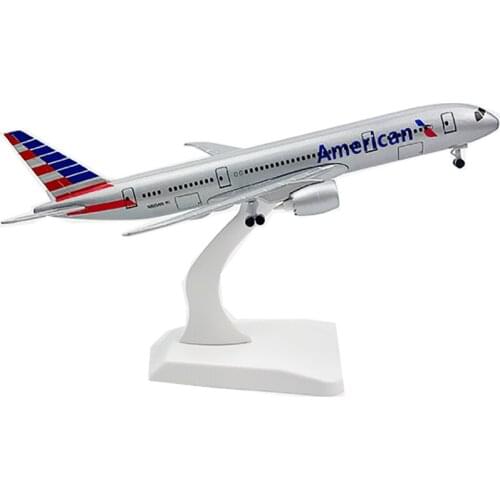 20cm Aircraft American Boeing 787 with Landing Gear B787 Alloy Plane Model Toys Decoration Children Kids Gift for Collection