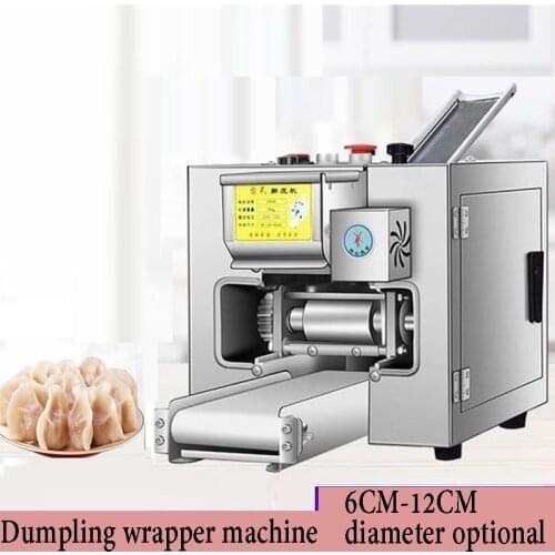 Making dumpling wrappers Machine Commercial stainless steel Automatic wonton skin maker rolling pressing Cut Round square model