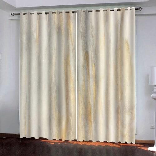 Fashion atmospheric golden marble Curtain Blackout Windows Curtains Bathroom Living room Balcony Shades for Home Window Door