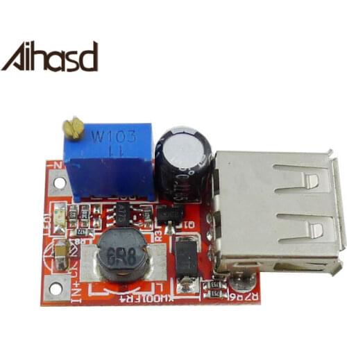 2A Solar Boost Step Up USB DC-DC 0.9V-6V Adjustable Power Supply Charger Module