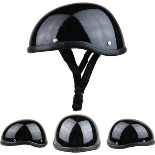 Motorcycle Half Helmet with Quick Release Buckle, Impact Resistance, Half Face Safety Cap Fit for Bike Cycling Suits Men Women