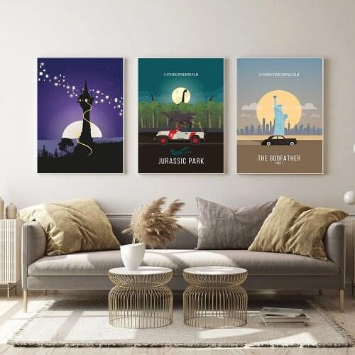 Famous Movie Park Canvas Poster Inspired Painting Minimalist New York Cuadros Poster and Print Wall Art Pictures for Living Room