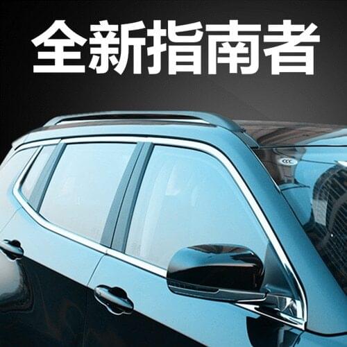 Stainless steel Strips Car Window Trim Decoration Accessories Car door decoration bright strip for Jeep Compass 2017 2018
