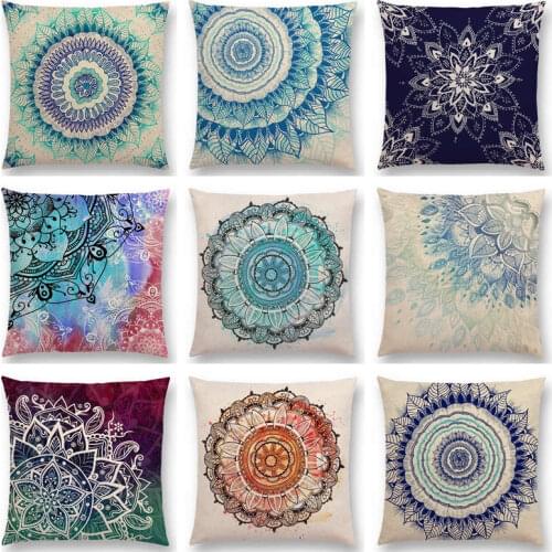 Awakening Life Flowers Clarity Color Fade Inspire Imagine Dream Free Spirit Floral Mandalas Beautiful Cushion Cover Pillow Case