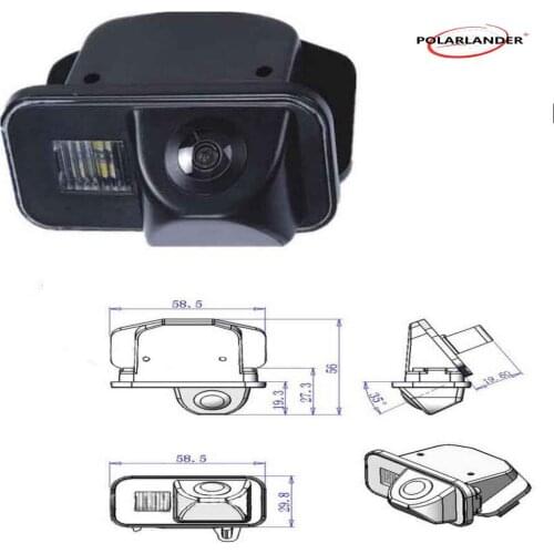 Wired car parking camera car reverse reaview camera 520TVL Waterproof For Toyota Corolla Vios 2009 2010