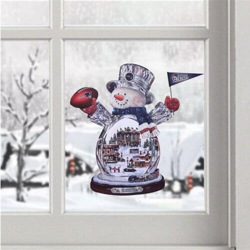 Christmas tree rotating sculpture train decoration window stickers stickers Christmas decorations winter home furnishings