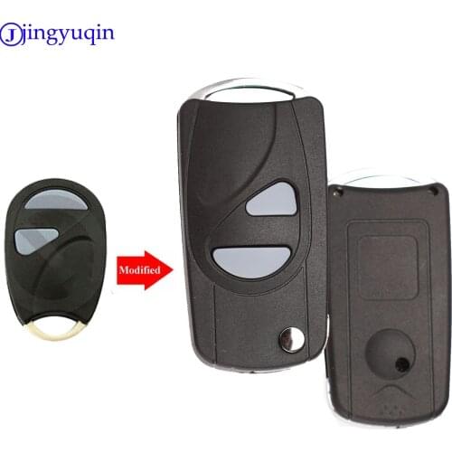 Jingyuqin 10p 2b Folding Car Key Case For Suzuki Wagon R Car Key Modified Blank Key Shell Cover