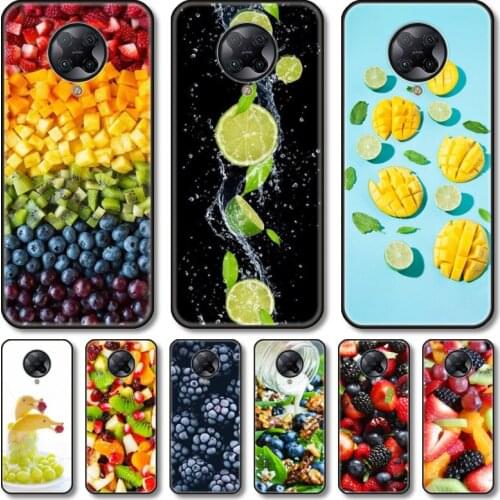 Tempting fruit Phone Case For xiaomi M2 C3 X3 F2 Lite NFC 6 5 x Poco k30 Pro Anime Black Cover Silicone Back Pretty tpu