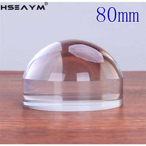 6X Magnifier Magnifying Glass Loupe High definition Optical Resin Acrylic Desktop Paperweight Concentrated Light Mirror