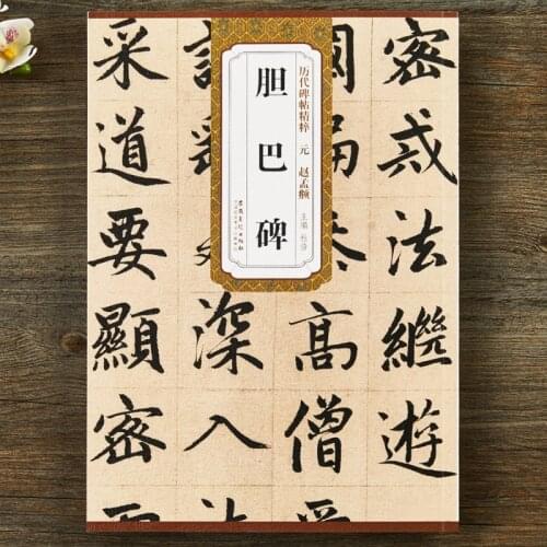 Zhao Mengfu Regular Script Copybook Chinese Inscription Dan Ba Bei Calligraphie Book Set Simplified Chinese Annotation for Adult