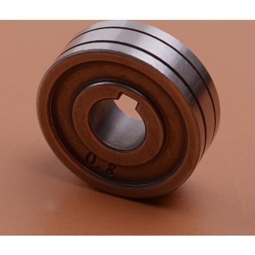 0.6-0.8 Silver Steel Knurled Wire Feed Guide Drive Roller Wheel For Gas Shielded Welding Machine